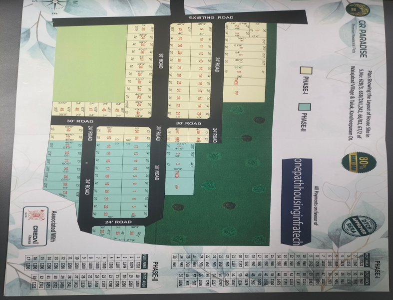  Residential Plot 600 Sq.ft. for Sale in Walajabad, Kanchipuram