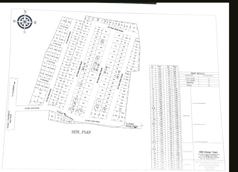  Residential Plot 1200 Sq.ft. for Sale in Chandapura, Bangalore