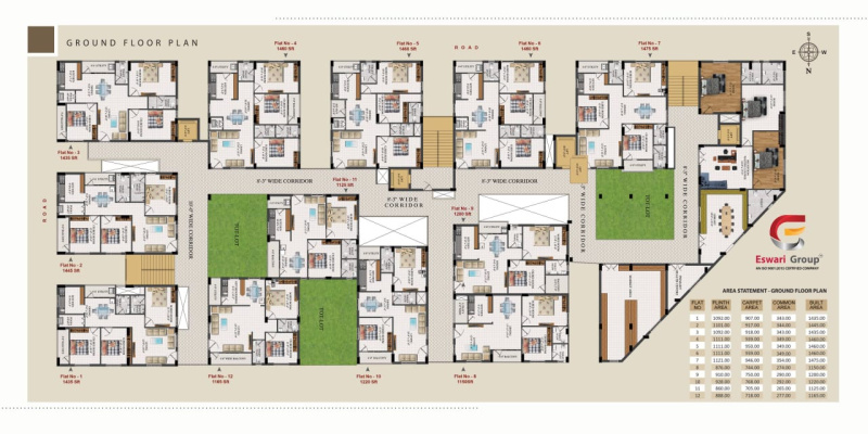 3 BHK Apartment 1485 Sq.ft. for Sale in P. M. Palem, Visakhapatnam