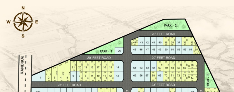 Residential Plot 700 Sq.ft. for Sale in Kandigai, Chennai