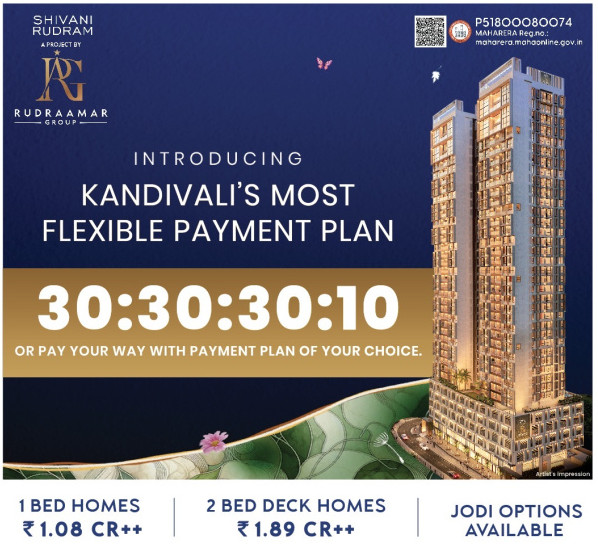 1 BHK Apartment 430 Sq.ft. for Sale in MG Road, Kandivali West, Mumbai