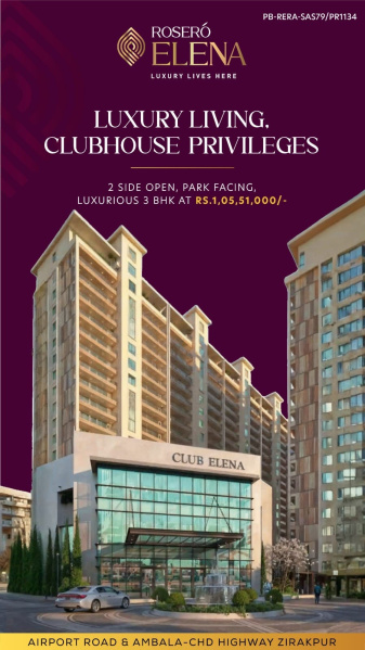 3 BHK Apartment 1970 Sq.ft. for Sale in Singhpura, Zirakpur