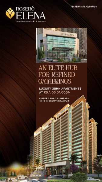 3 BHK Apartment 1970 Sq.ft. for Sale in Singhpura, Zirakpur