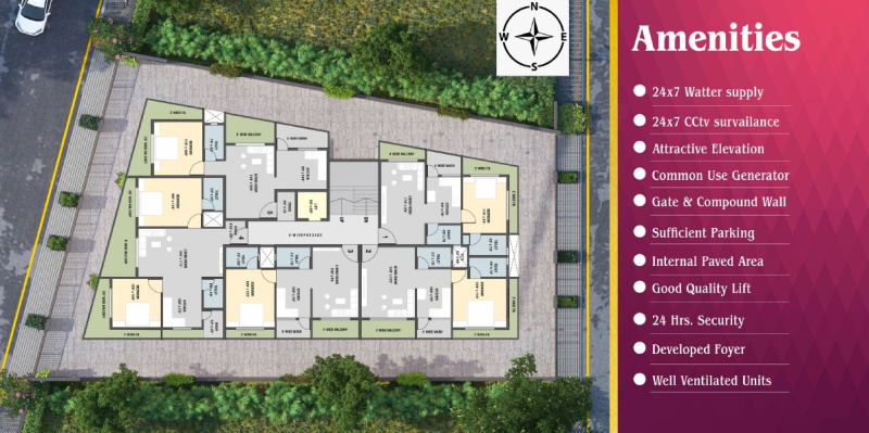 1 BHK Apartment 800 Sq.ft. for Sale in Chala, Vapi