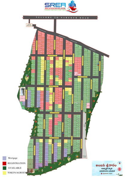  Residential Plot 1800 Sq.ft. for Sale in Allipuram, Nellore