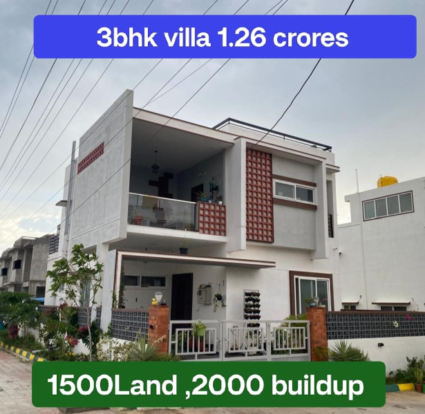 3 BHK House 2000 Sq.ft. for Sale in Bagalur Road, Hosur