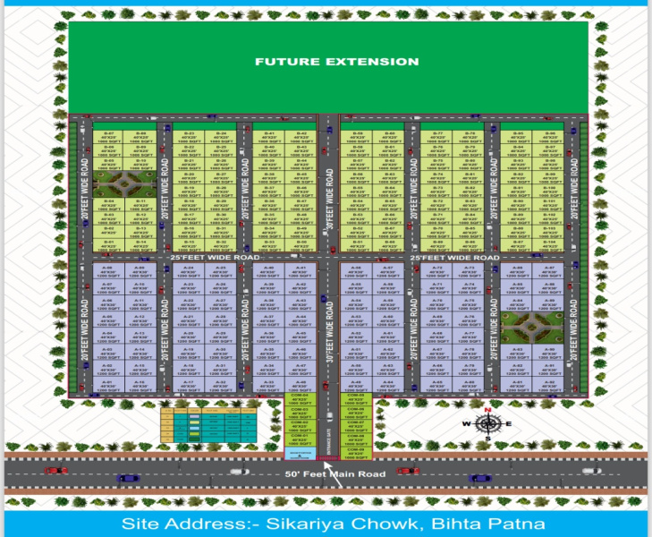  Residential Plot 1000 Sq.ft. for Sale in Bihta, Patna