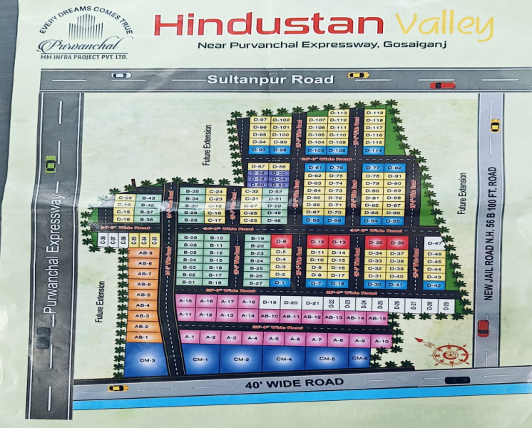  Residential Plot 1250 Sq.ft. for Sale in Sultanpur Road, Lucknow