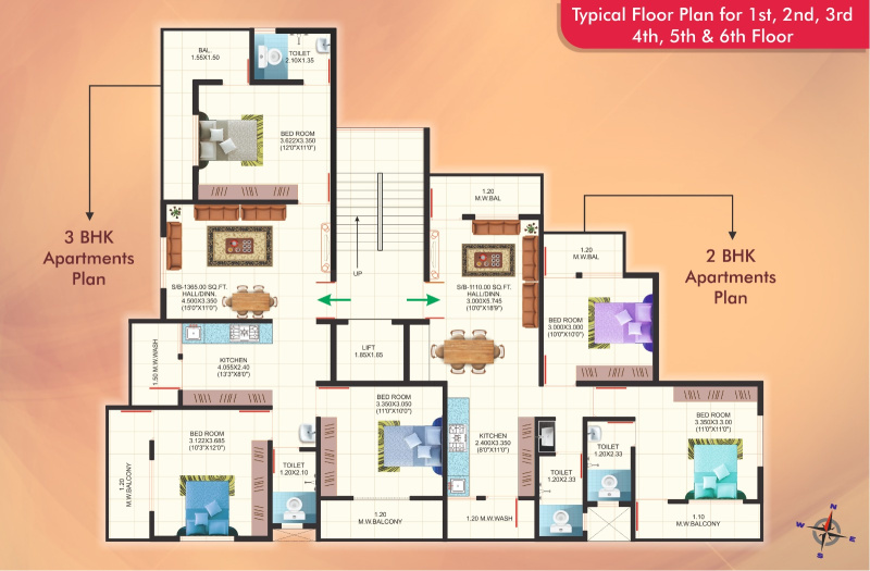 3 BHK Apartment 796 Sq.ft. for Sale in Manewada, Nagpur