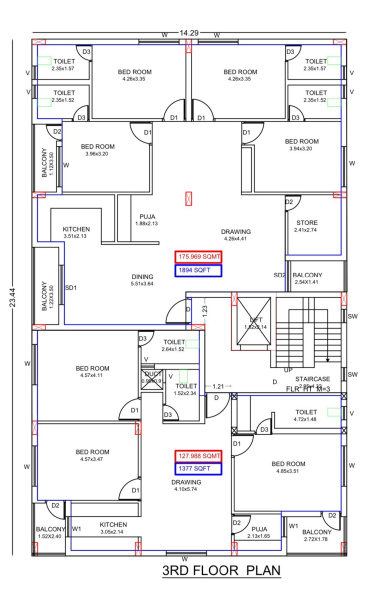 2 BHK Apartment 976 Sq.ft. for Sale in Soubhagya Nagar, Bhubaneswar