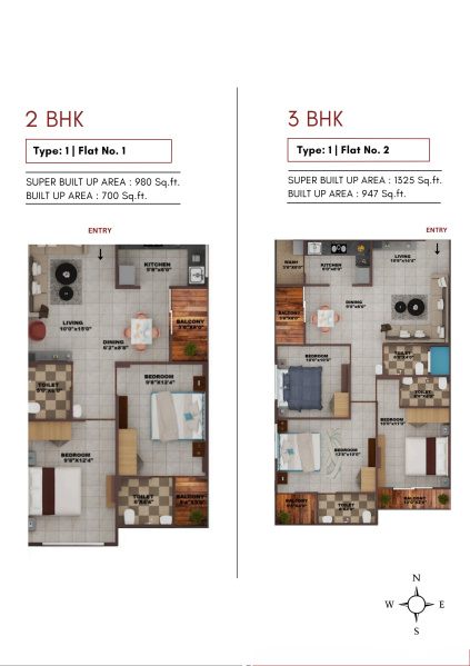 3 BHK 1325 Sq.ft. Apartment for Sale in Ujjain Road, Indore