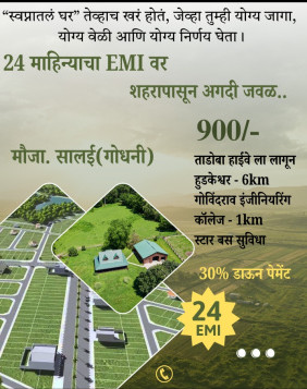  1000 Sq.ft. Residential Plot for Sale in Hudkeshwar Road, Nagpur
