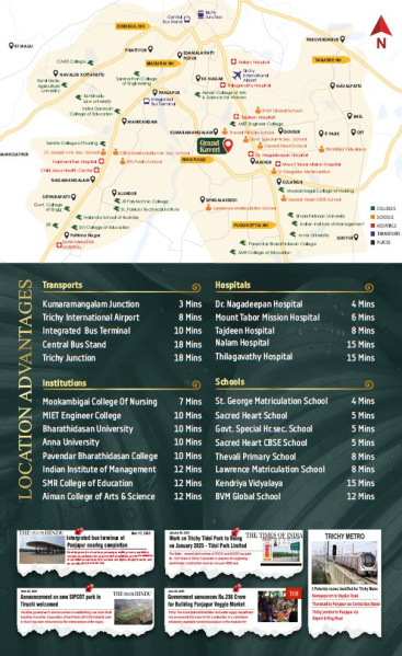  1200 Sq.ft. Residential Plot for Sale in KK Nagar, Tiruchirappalli