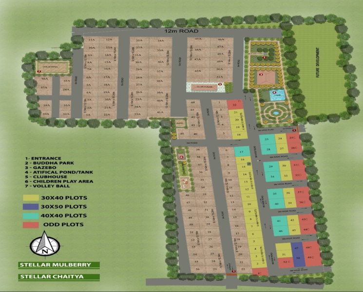  Residential Plot 1200 Sq.ft. for Sale in Thammanayakanahalli, ChikBallapur