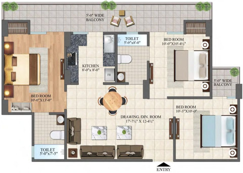 3 BHK 723 Sq.ft. Apartment for Sale in Raj Nagar Extension, Ghaziabad