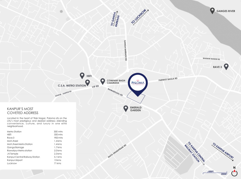 4 BHK 2827 Sq.ft. Apartment for Sale in Tilak Nagar, Kanpur