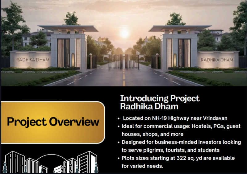  Residential Plot 100 Sq. Yards for Sale in NH-19, Vrindavan