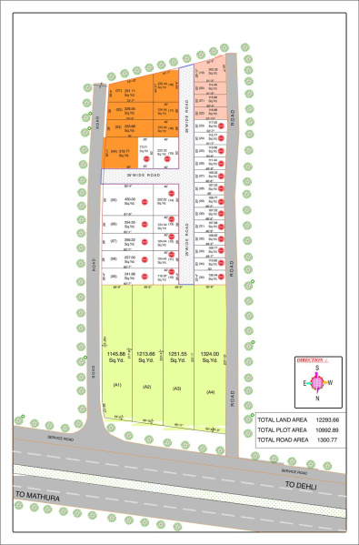  Commercial Land 200 Sq.ft. for Sale in National Highway 2, Mathura