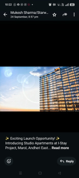 1 BHK Flat for Sale in Marol, Andheri East, Mumbai