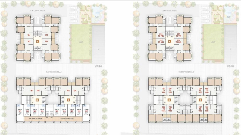 3 BHK Apartment 1000 Sq.ft. for Sale in Sargasan, Gandhinagar