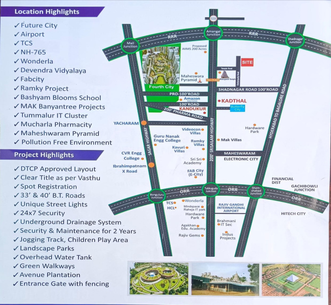  150 Sq.ft. Residential Plot for Sale in Kadthal, Hyderabad