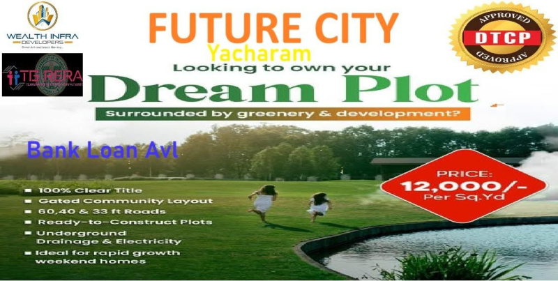  110 Sq. Yards Residential Plot for Sale in Yacharam Mandal, Hyderabad