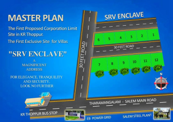  Residential Plot for Sale in K.R. Thoppur, Salem