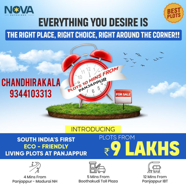  Residential Plot 600 Sq.ft. for Sale in Fathima Nagar, Tiruchirappalli