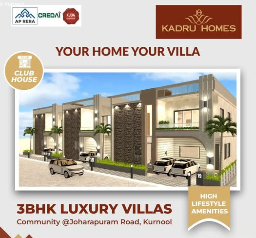 3 BHK House 2628 Sq.ft. for Sale in Johalapuram Road, Kurnool