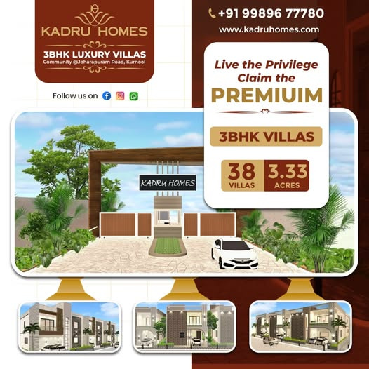 3 BHK House 2500 Sq.ft. for Sale in Johalapuram Road, Kurnool
