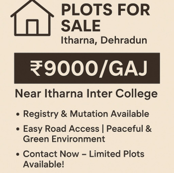  Residential Plot for Sale in Thano, Dehradun