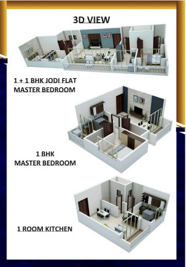 1 RK Apartment 440 Sq.ft. for Sale in Diva Junction East, Thane