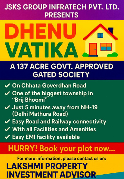  150 Sq. Yards Residential Plot for Sale in Chhata, Mathura