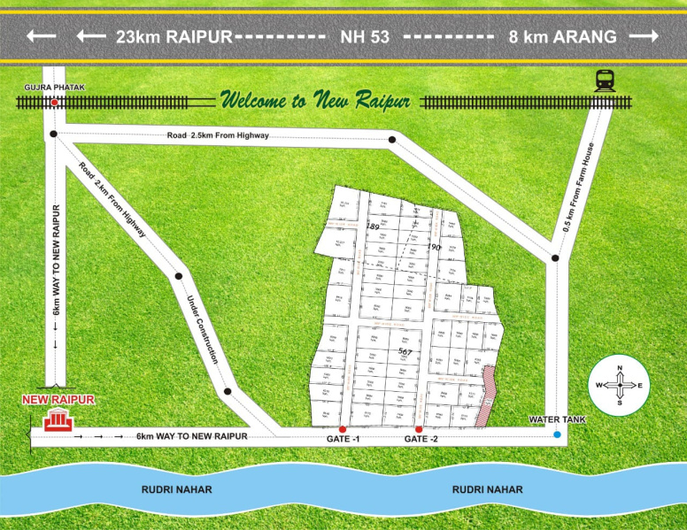 1 RK Farm House 6000 Sq.ft. for Sale in Mandir Hasaud, Raipur