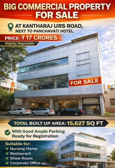  15627 Sq.ft. Office Space for Sale in Lakshmipuram, Mysore