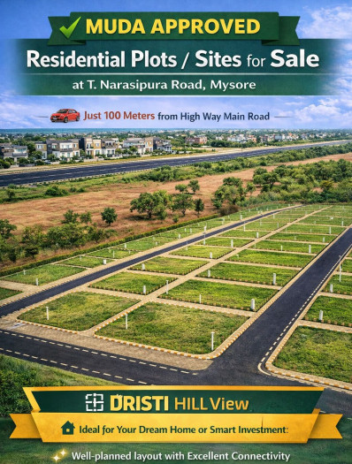  1163 Sq.ft. Residential Plot for Sale in T Narasipura Road, Mysore