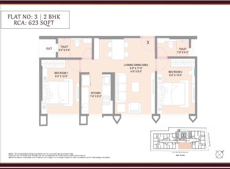 2 BHK 623 Sq.ft. Apartment for Sale in Subhash Nagar, Chembur East, Mumbai