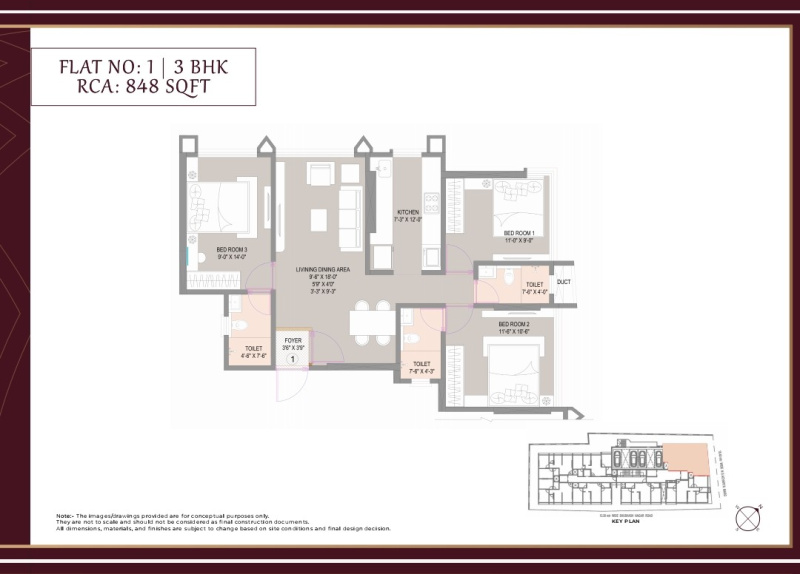 3 BHK 848 Sq.ft. Apartment for Sale in Subhash Nagar, Chembur East, Mumbai