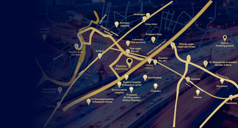 3 BHK 762 Sq.ft. Apartment for Sale in Chembur, Mumbai