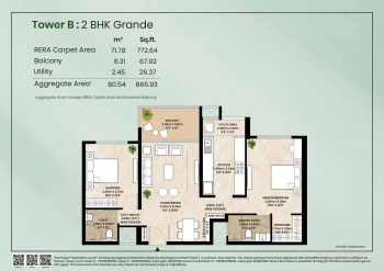 2 BHK Flat for Sale in Kharadi, Pune