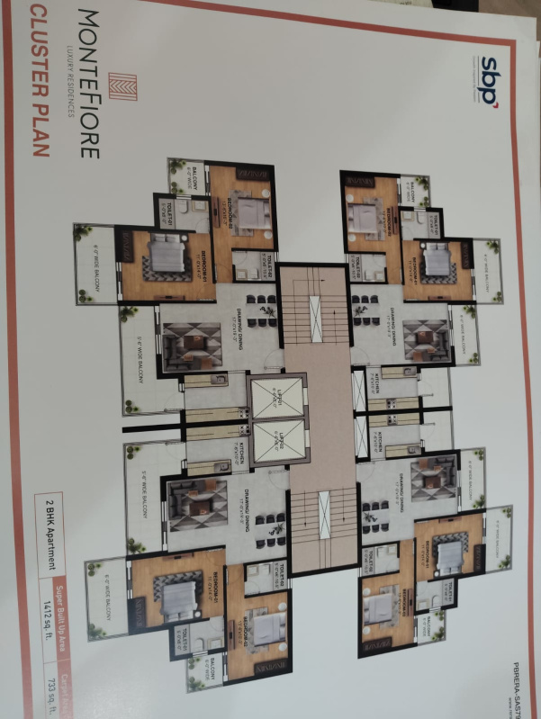 2 BHK 1412 Sq.ft. Apartment for Sale in Patiala Road, Zirakpur