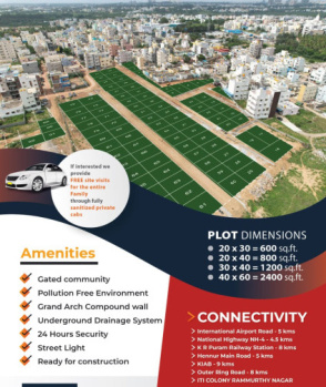  Residential Plot for Sale in Kr Puram, Bangalore