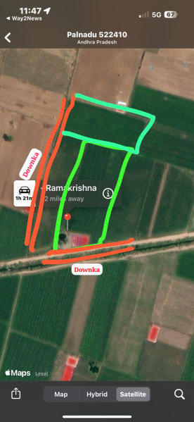  Agricultural Land 2 Acre for Sale in Atchampet Mandal, Guntur