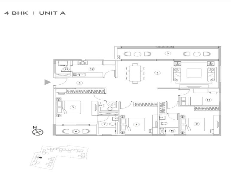 4 BHK 1758 Sq.ft. Apartment for Sale in New Alipore, Kolkata