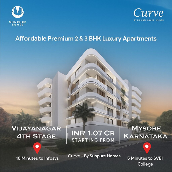 3 BHK Apartment 1200 Sq.ft. for Sale in Vijaynagar Vijayanagar 4th Stage, Mysore