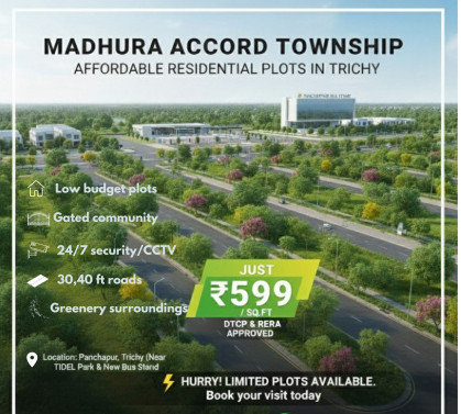  Residential Plot 1200 Sq.ft. for Sale in Fathima Nagar, Tiruchirappalli