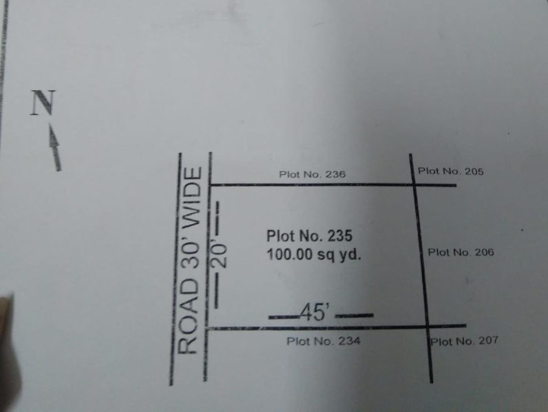  Residential Plot 100 Sq. Yards for Sale in Dudu, Jaipur