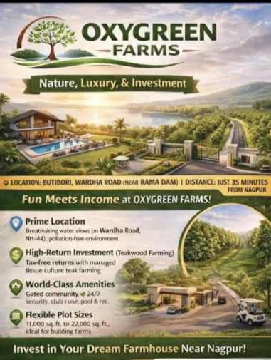 1 BHK 11000 Sq.ft. Farm House for Sale in Rama Dam, Nagpur