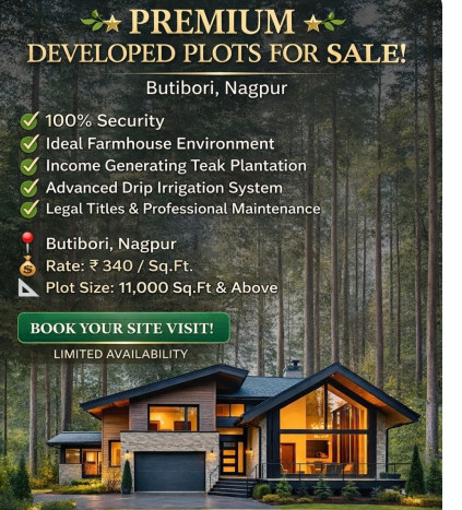 1 RK 9000 Sq.ft. Farm House for Sale in Rama Dam, Nagpur