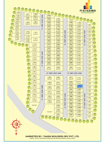  Residential Plot 800 Sq.ft. for Sale in Bakshi Ka Talab, Lucknow